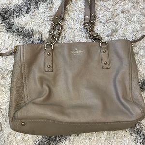 TAUPE KATE SPADE HANDBAG